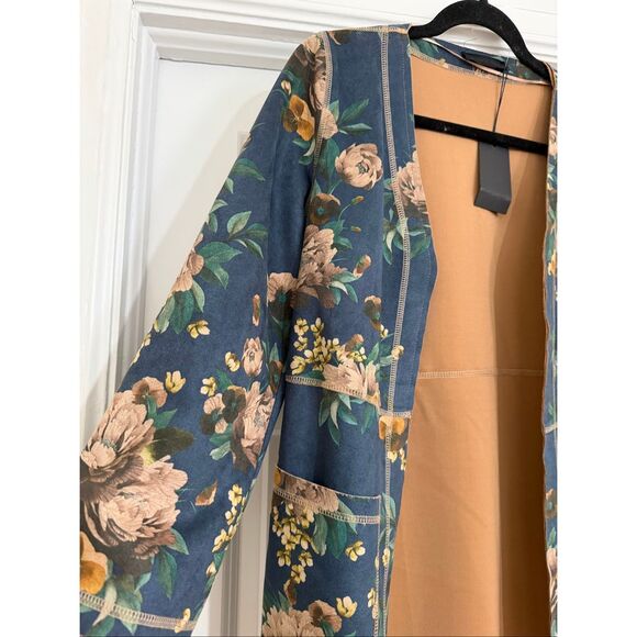 Anthropologie /Monarc Emilie Sueded Kimono Jacket - Picture 7 of 12